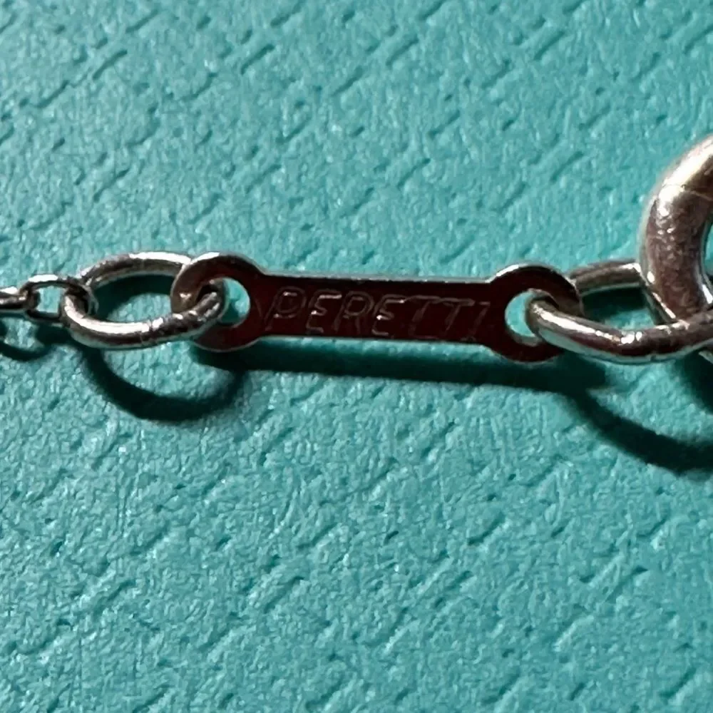 Tiffany & Co Vintage 1989 Elsa Perretti Sterling Silver Bean Necklace 18… - Picture 7 of 8